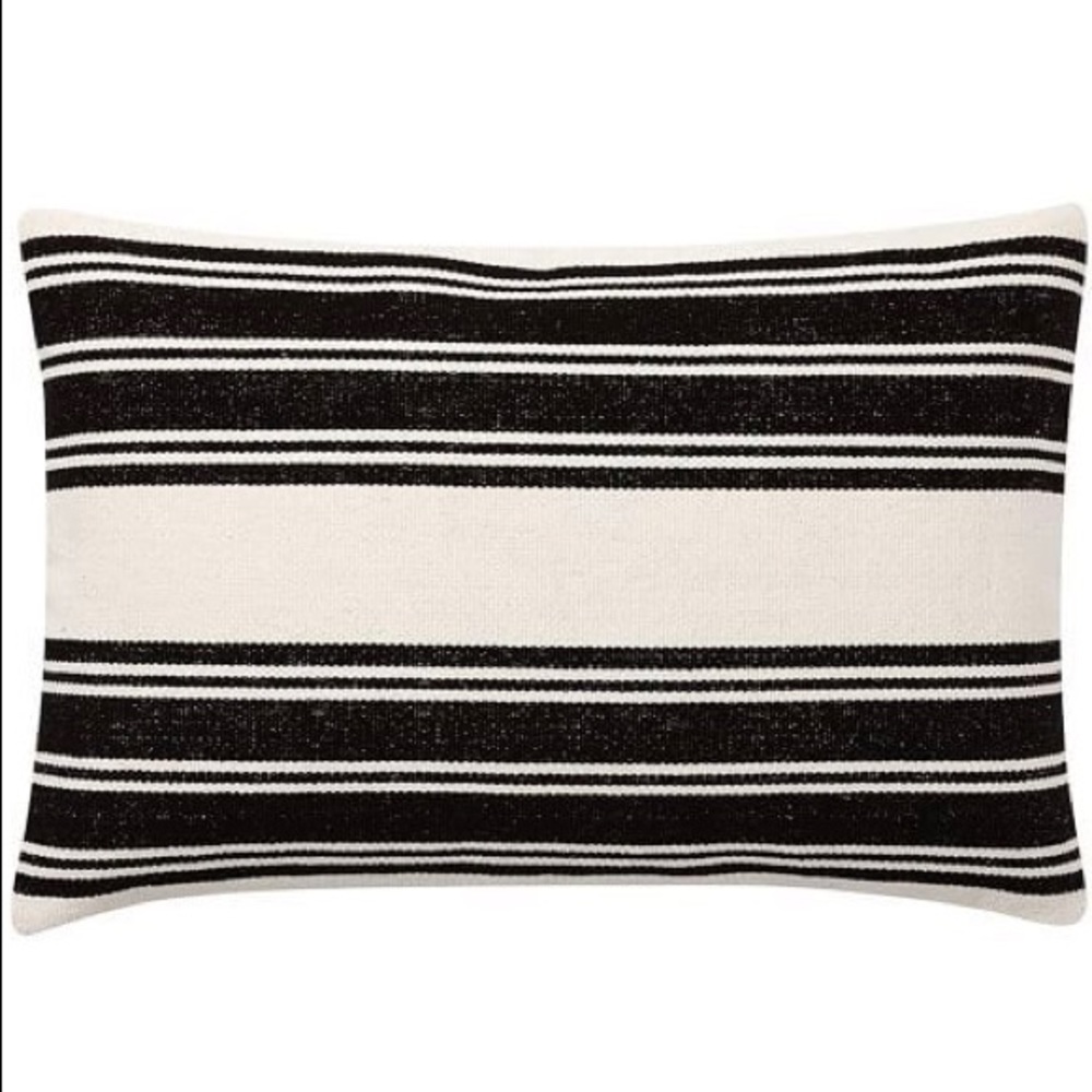 Awning Striped Dhurrie Lumbar Pillow Cover Set
